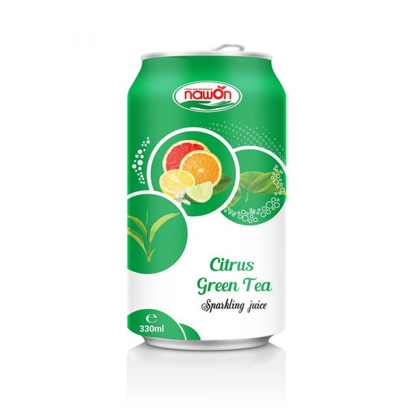 330ml Nawon Sparkling Juice Citrus Green Teaa