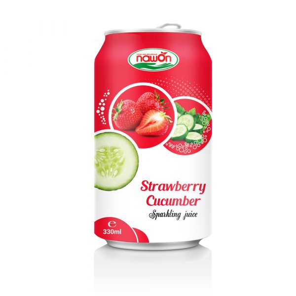 330ml Nawon Sparkling Juice Strawberry Cucumber