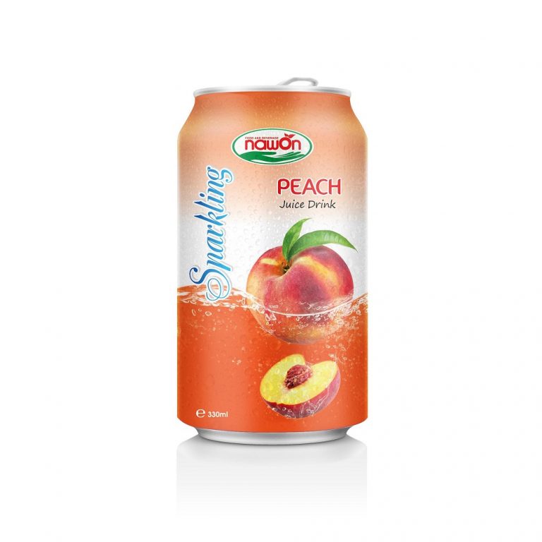 330ml Nawon sparkling peach juice drink 2