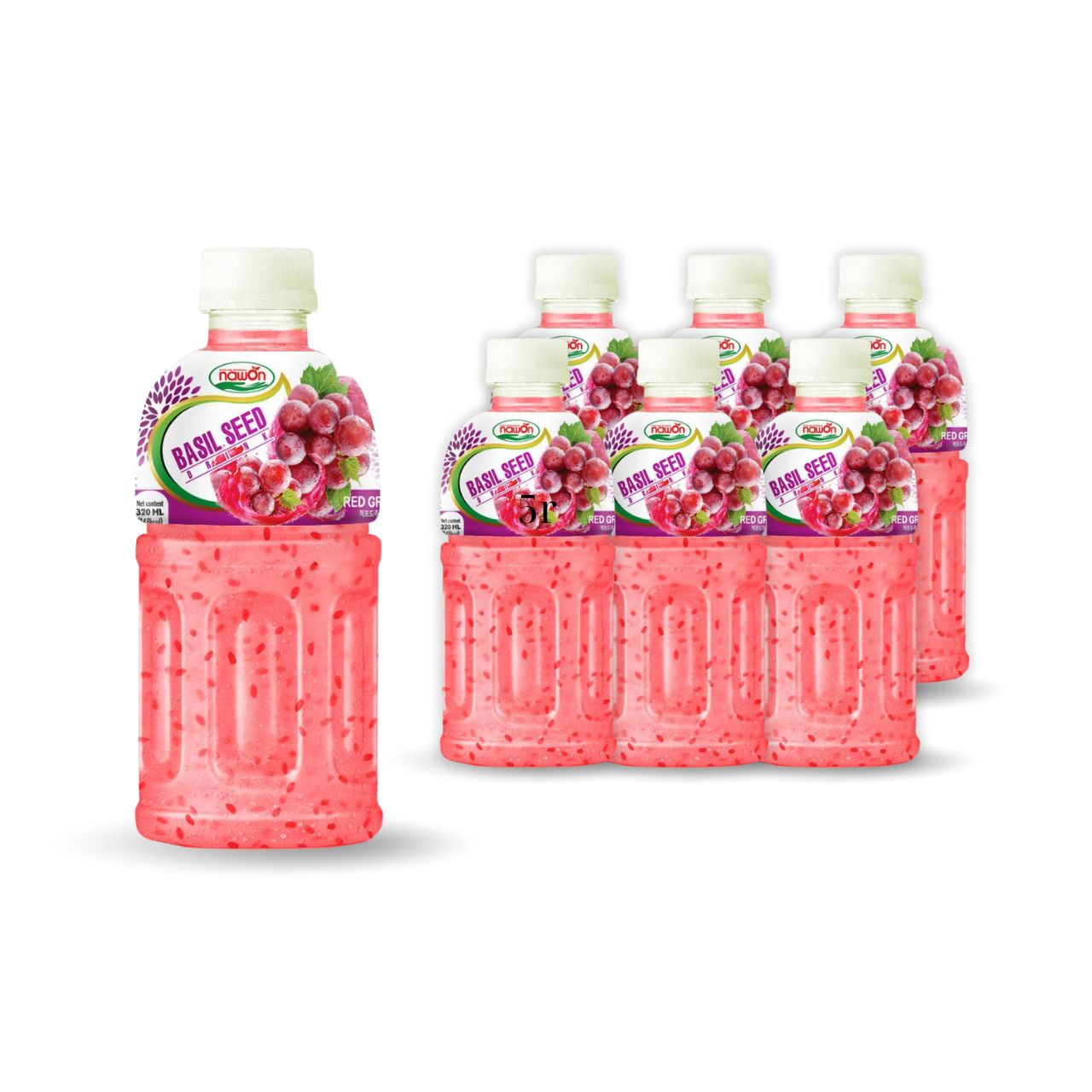 320ml nawon basil seed with red grape