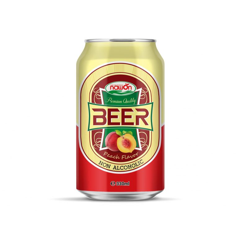 330ml Beer non alcoholic peach flavor