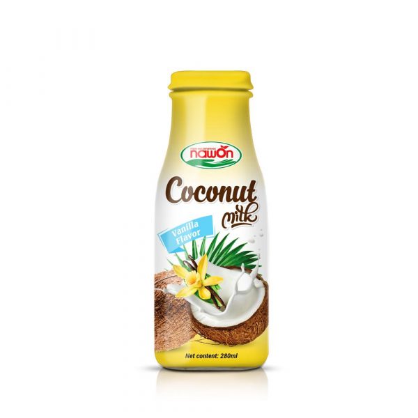 Coconut Milk with Vanilla Flavor 280ml (Packing: 24 Bottles/ Carton)