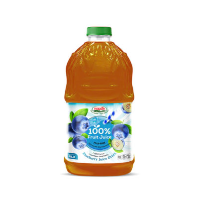 Can 2000ml 100 blueberry fruit juice with pulp free