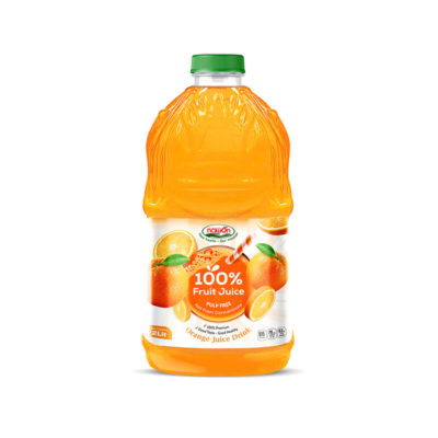 Bottle 2000ml 100 orange fruit juice with pulp free