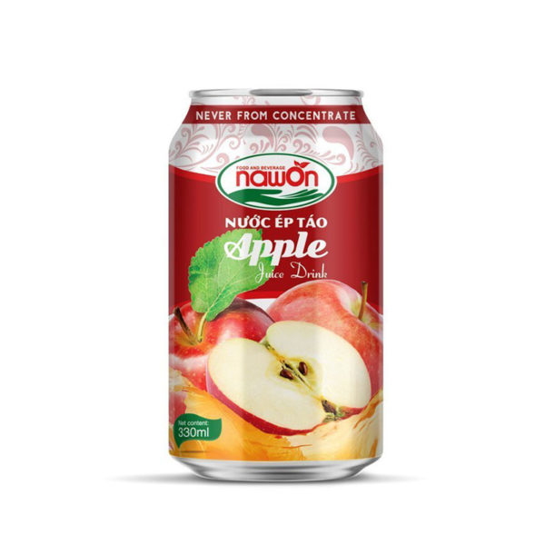 Apple Juice Drink is a healthy natural product (330ml can) - Brand Nawon