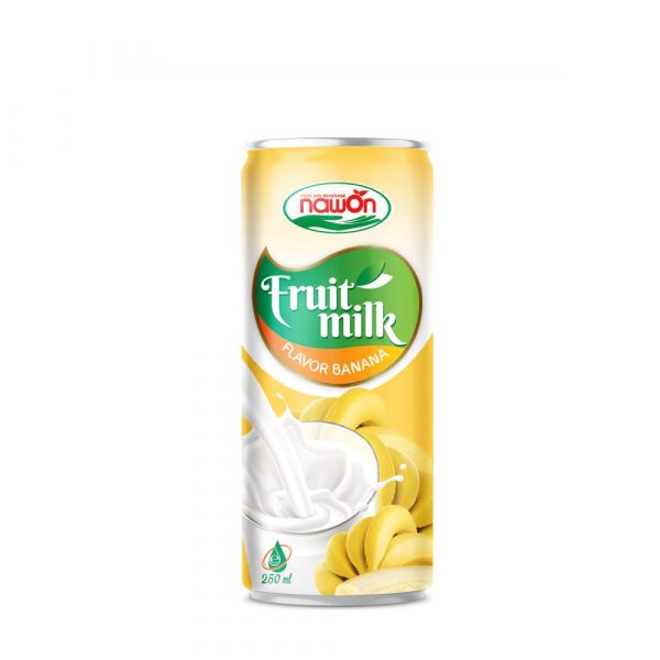 Fruit Milk with Banana Flavor 250ml (Packing: 24 Can/ Carton)