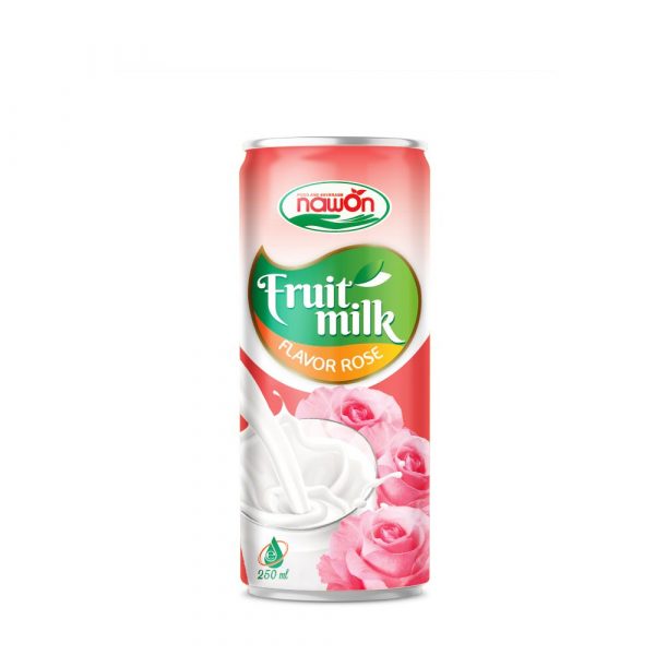 Fruit Milk with Rose Flavor 250ml (Packing: 24 Can/ Carton)
