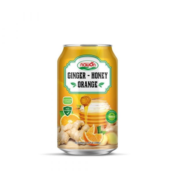 Ginger Honey Orange Juice Drink 330ml (Packing: 24 Can/ Carton)