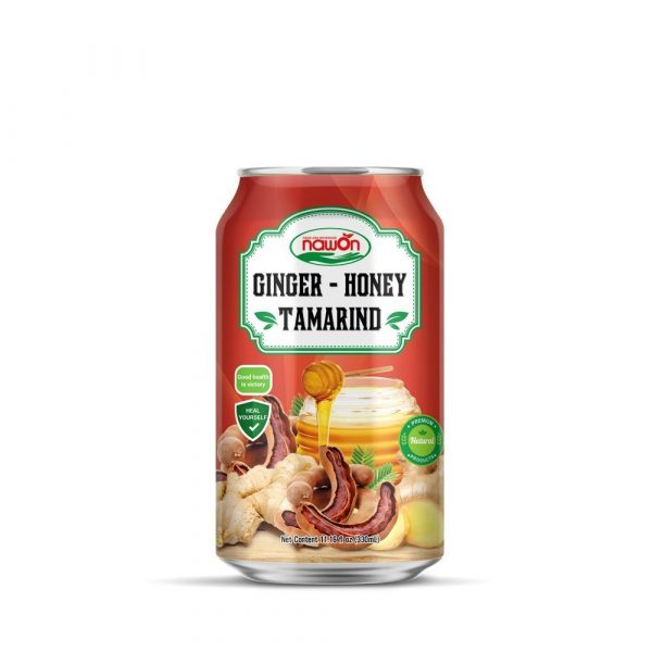 Ginger Honey Tamarind Juice Drink 330ml (Packing: 24 Can/ Carton)