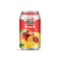 Peach juice drink is a healthy natural product 330ml can brand nawon