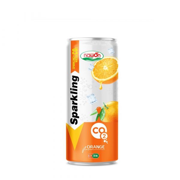 Sparkling Orange Flavor Drink 250ml (Packing: 24 Can/ Carton)