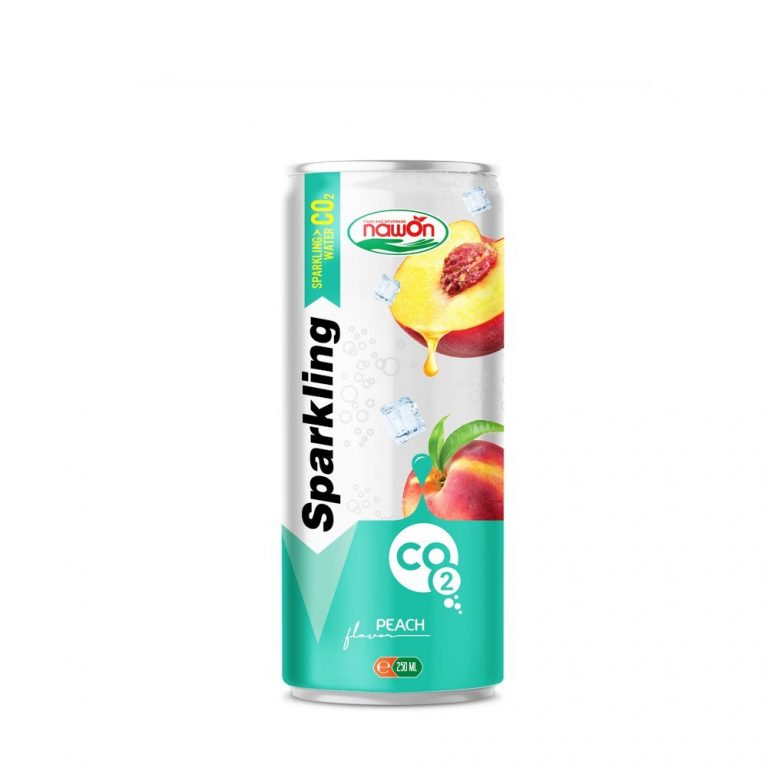 Sparkling Peach Flavor Drink 250ml (Packing: 24 Can/ Carton)