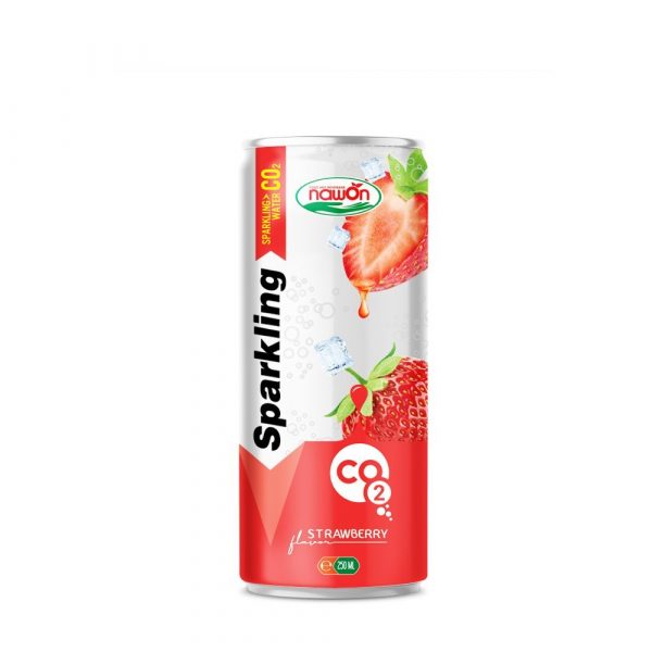 Sparkling Strawberry Flavor Drink 250ml (Packing: 24 Can/ Carton)