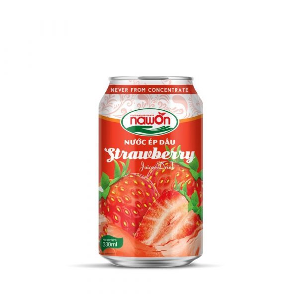 Strawberry Juice Drink 330ml (Packing: 24 Can/ Carton)