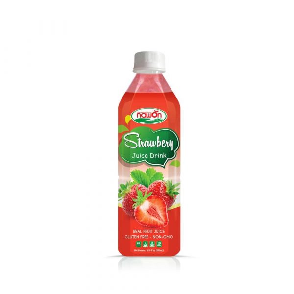 Strawberry Juice Drink 500ml (Packing: 24 Bottle/ Carton)