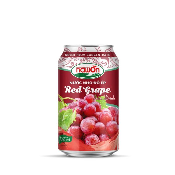 aluminum can 330 ml red grape juice