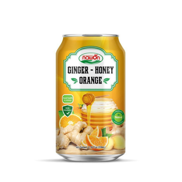 Can 330ml ginger honey orange juice drink