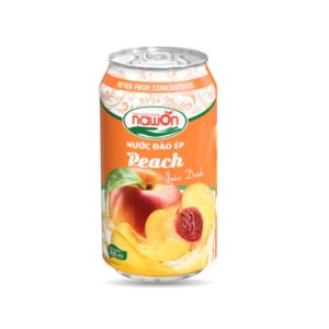 peach juice drink 330ml can brand nawon