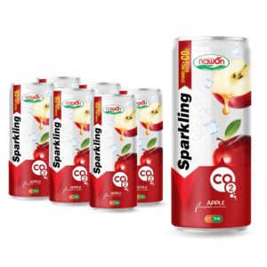 sparkling apple flavor drink 250ml can