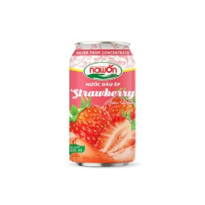 Strawberry juice drink 330ml can brand nawon