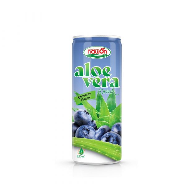 Aloe Vera Drink with Blueberry Flavor 320ml (Packing: 24 Cans/ Tray)