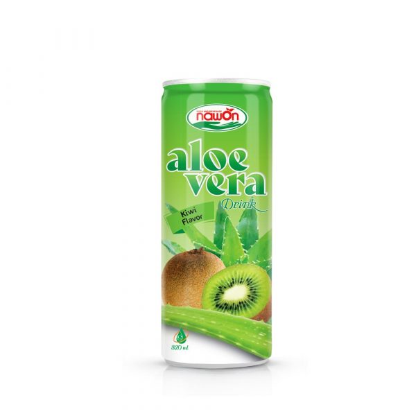 Aloe Vera Drink with Kiwi Flavor 320ml (Packing: 24 Cans/ Tray)