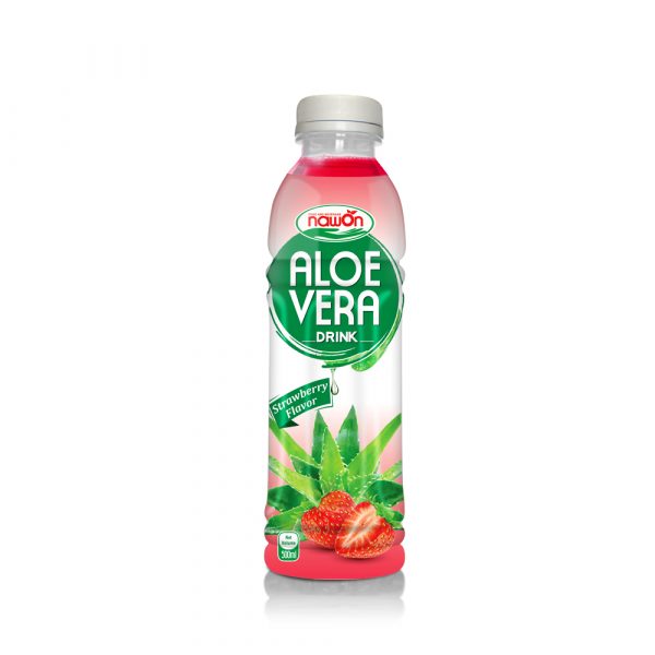 Aloe Vera Drink with Strawberry Flavor 500ml (Packing: 24 Bottles/ Carton)