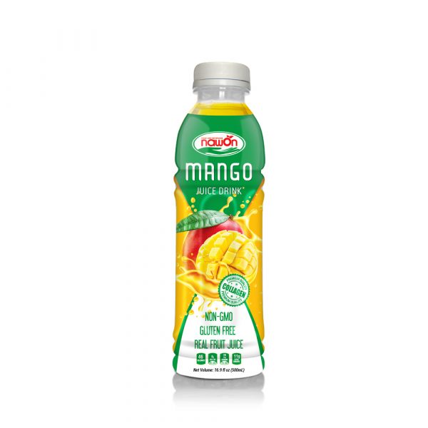 Mango Juice Drink with Collagen 500ml (Packing: 24 Bottles/ Carton)