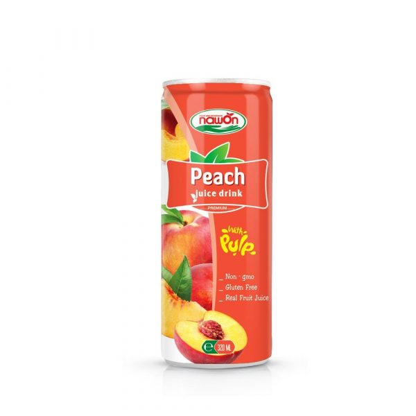 Peach Juice Drink 320ml (Packing: 24 Can/ Carton)