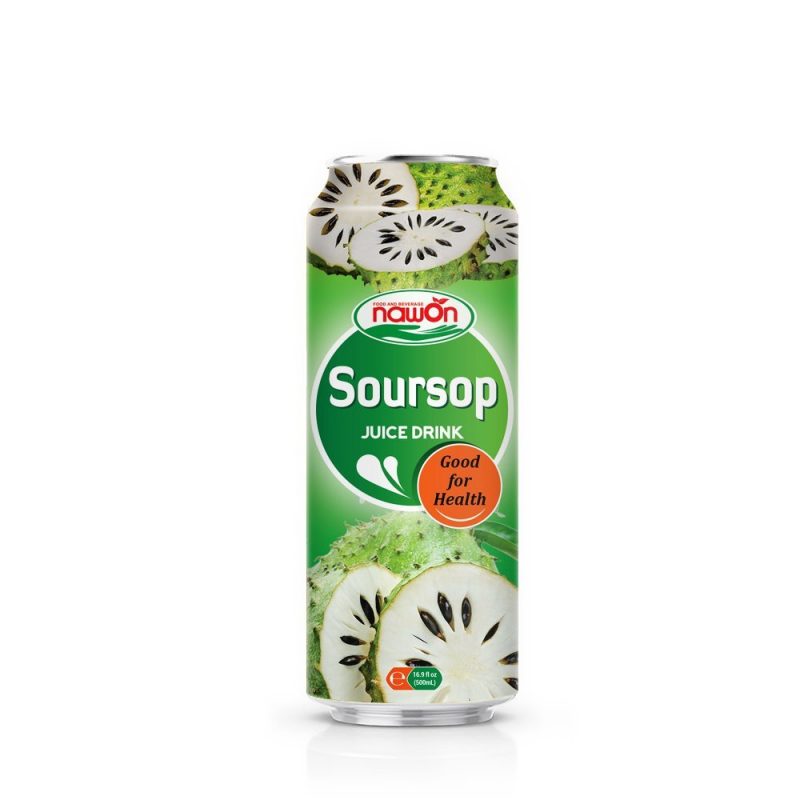 Nawon 100 Pure Soursop Juice Drink Can 500ml 169 Fl Oz