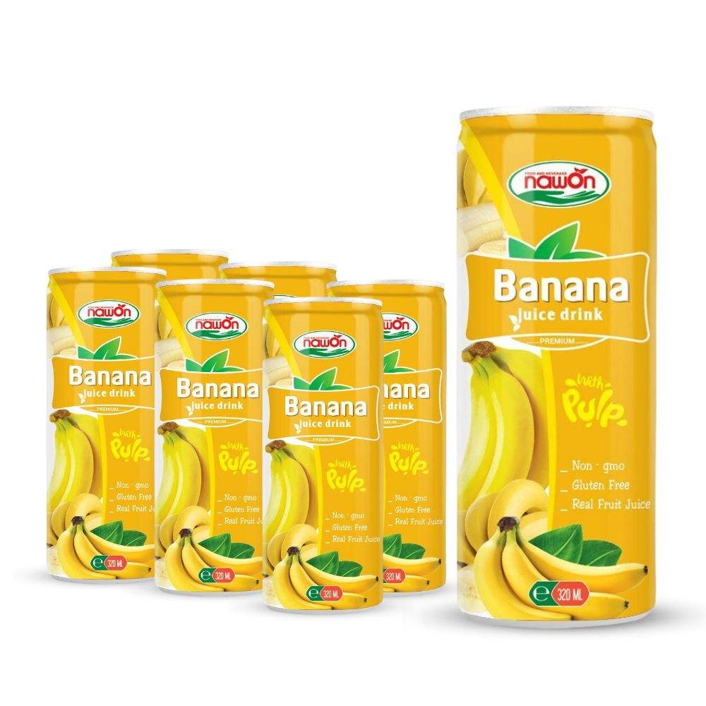 banana juice drink 320ml can