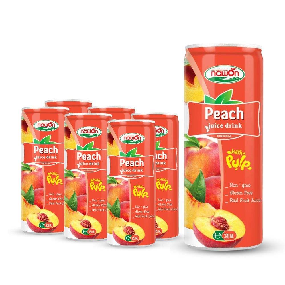 peach juice drink 320ml can