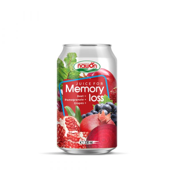 Beet + Pomegranate + Grapes Juice Drink Memory Loss 330ml (Packing 24 Can Carton)