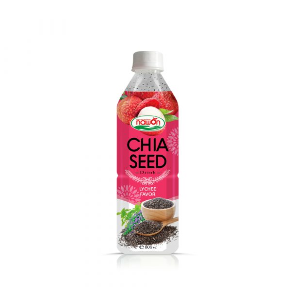 Chia Seed with Lychee Flavor Drink 500ml (Packing: 24 Bottles/ Carton)