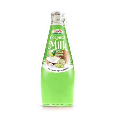 Coconut Milk with Melon Flavor 290ml (Packing 24 Bottles Carton)