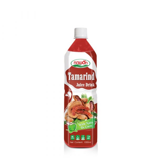 Tamarind Juice Drink with Nata de Coco 1000ml (Packing 24 Bottles Carton)