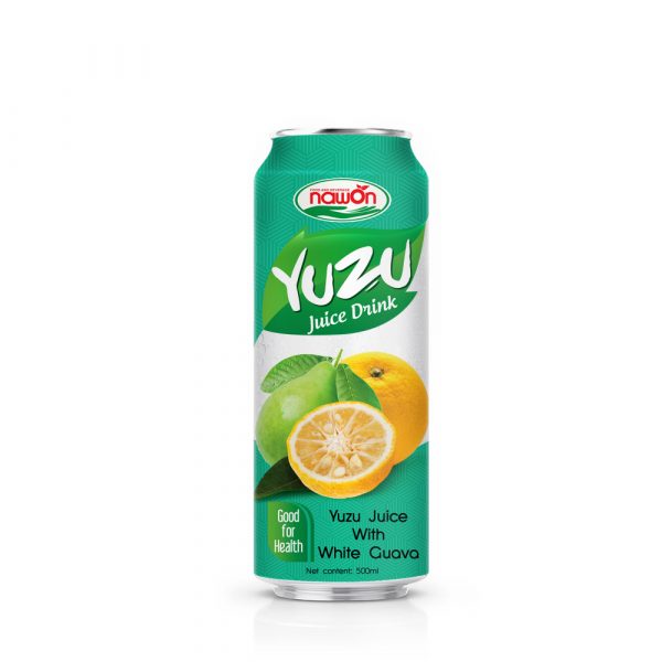Yuzu Juice Drink with Guava 500ml (Packing 24 Can Carton)