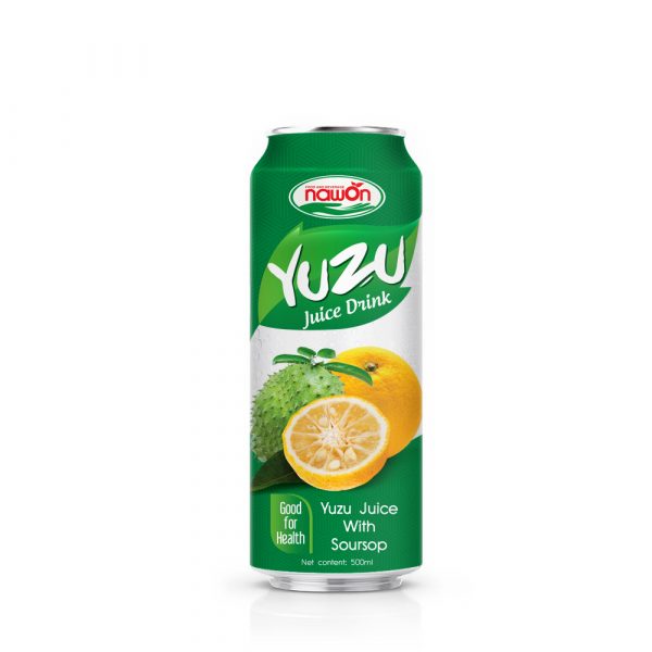 Yuzu Juice Drink with Soursop 500ml (Packing: 24 Can/ Carton)