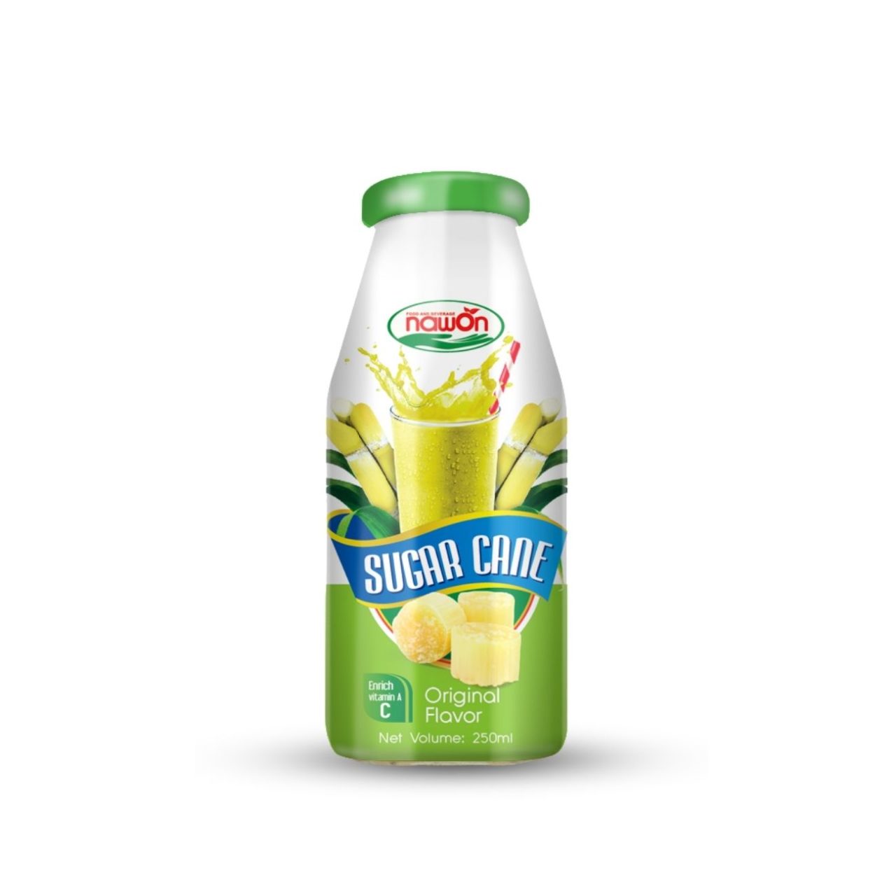Glass bottle 250 ml 8 46 fl oz sugar cane with original flavor (1)