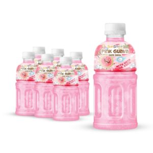 bottle 320ml 10 82 fl oz pink guva juice with nata de coco chewy jelly (1)