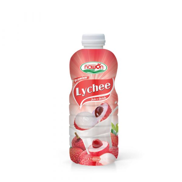 1000ml Lychee Juice Drink PP Bottle Natural Products