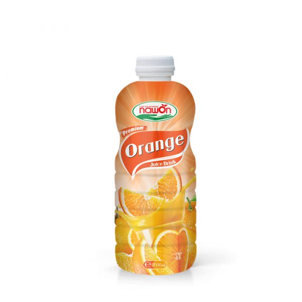 1000ml Orange Juice Drink PP Bottle Natural Products