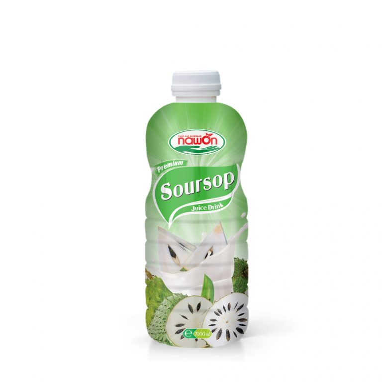 1000ml Soursop Juice Drink PP Bottle Natural Products