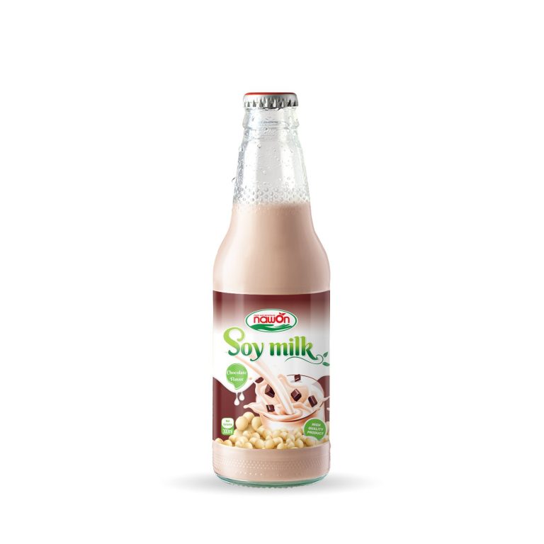 300ml soy milk chocolate flavor glass bottle