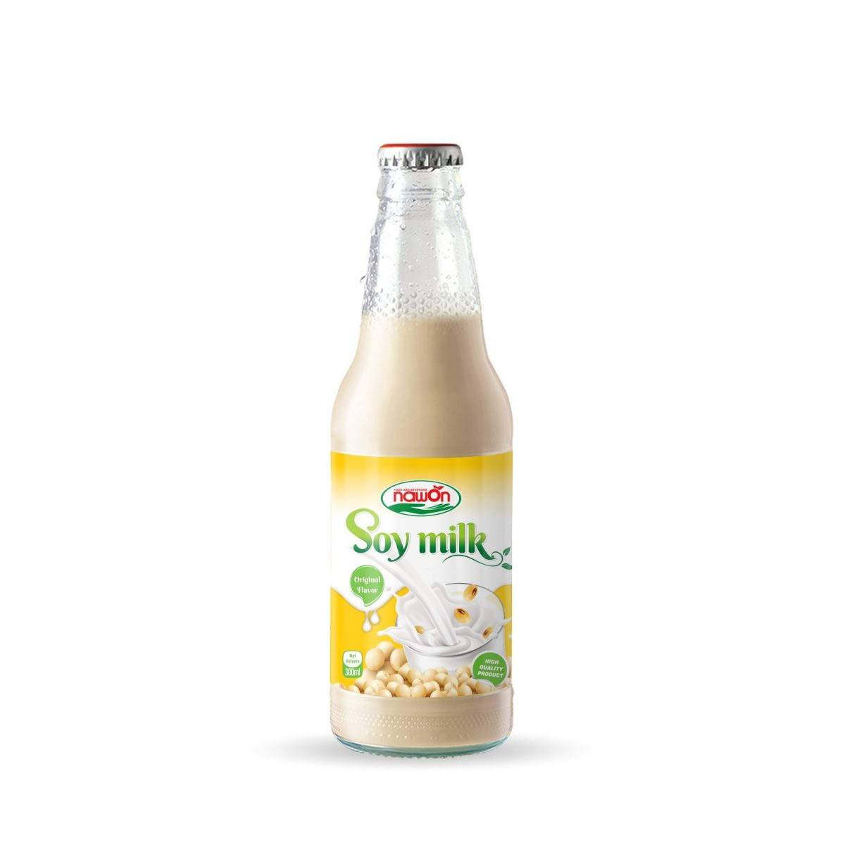 300ml Soy Milk Original Flavor Glass Bottle