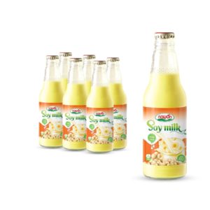 glass bottle 300 ml 10 15 fl oz soy milk with mango flavor (1)