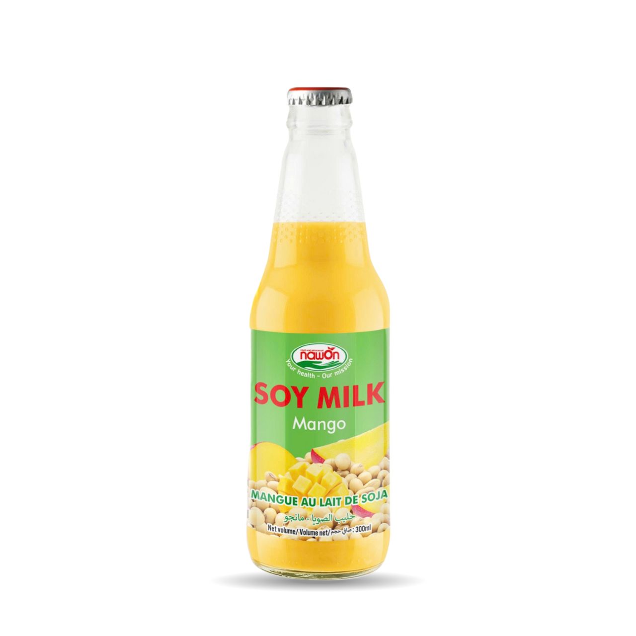 glass bottle 300ml soy milk mango glass bottle