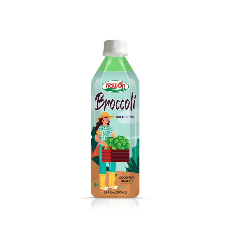 Broccoli juice drink good for health 500ml PET bottle