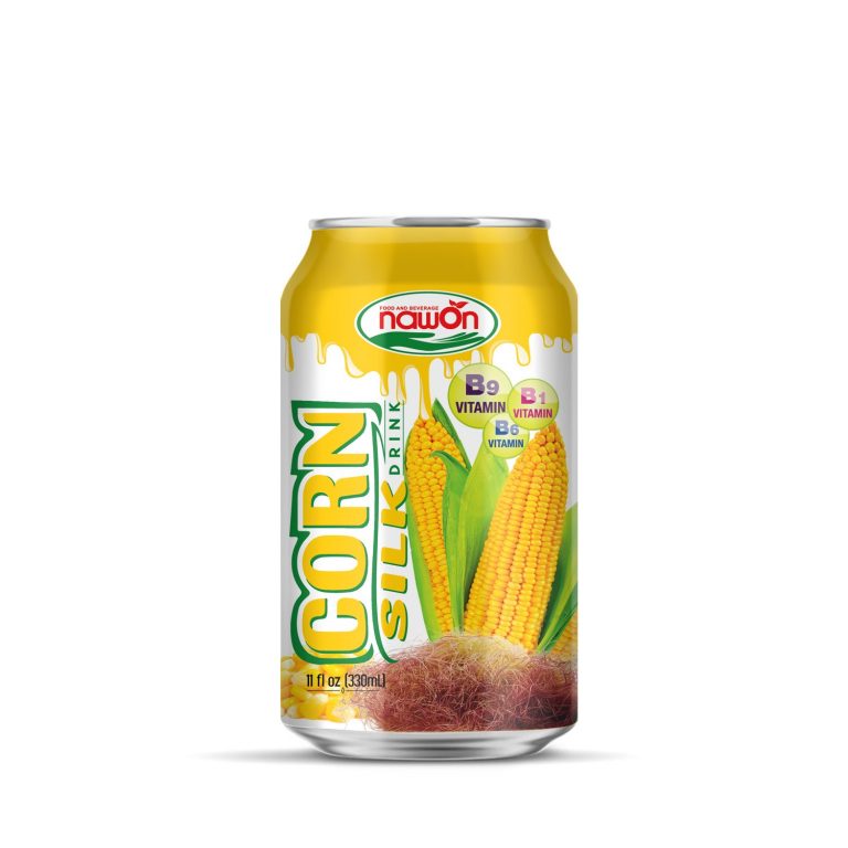 Corn silk drink 330ml Vitamin B1 B6 B9 aluminum can