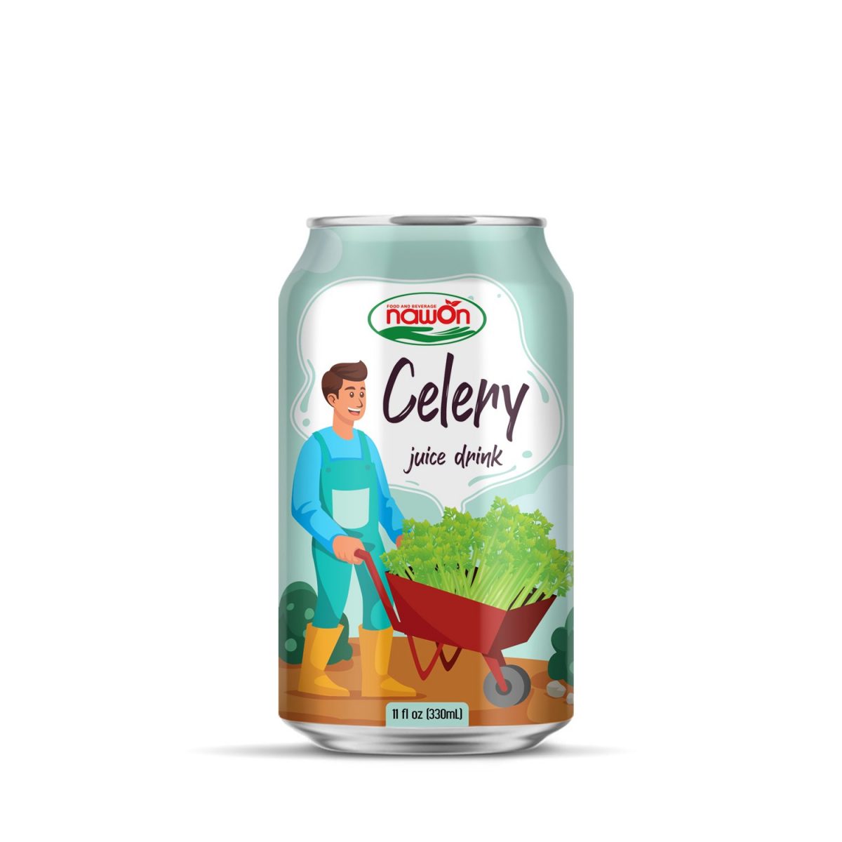 Vegetable juice celery juice drink 330ml aluminum can